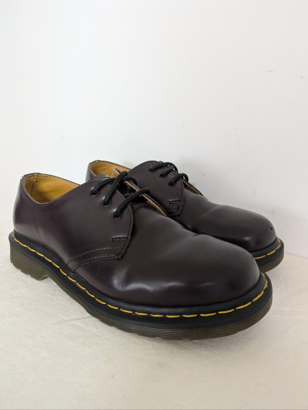 Dr. Martens 1461 Derby Shoe in Dark Purple Unisex Size 7 Men's / EU 39/ Ladies 8
